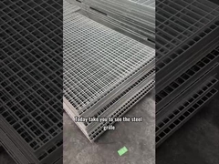 30mm Pitch Stainless Steel Flat Steel Grating با صفحه های گالوانیزه سطح آلومینیوم