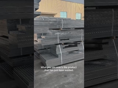 3mm روشن فولاد کف طبقه شبکه با 30mm Cross Bar