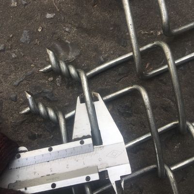 ارتفاع 1.5m مزرعه 4.0mm قطر سیم زنجیره ای لینک حصار گالوانیزه