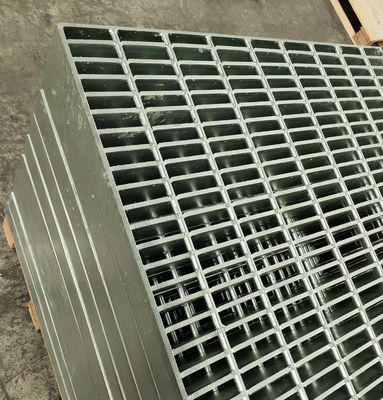 3mm روشن فولاد کف طبقه شبکه با 30mm Cross Bar