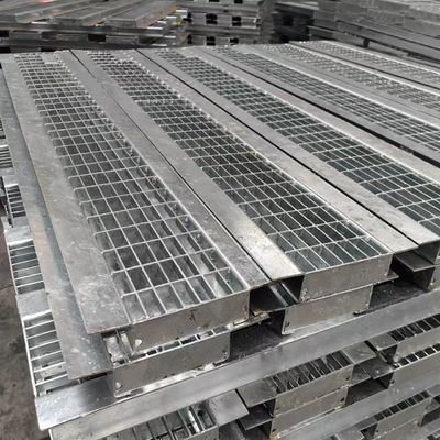 30mm Crossbar Spacing Black Flat Bar شبکه فولاد صنعتی