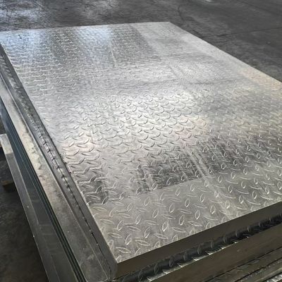 30mm Pitch Stainless Steel Flat Steel Grating با صفحه های گالوانیزه سطح آلومینیوم