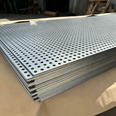 Multi Functional Perforated Metal Plate Designed for Ventilation Sound Insulation and Anti Slip Applications with Custom Hole Patterns