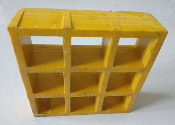 50x50 پانل های مشبک قالب پیاده رو زرد Frp